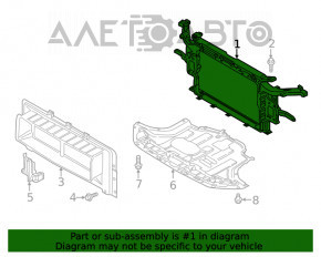 Televizor radiator Hyundai Kona 18-21 fără suporturi