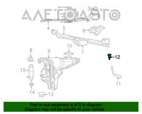 Injectoarele de spălare a parbrizului Dodge Challenger 09-