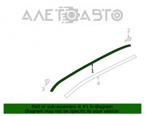 Balustradă laterală dreapta Infiniti QX50 19-