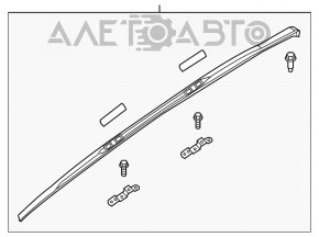 Balustradă dreaptă longitudinală Infiniti JX35 QX60 13-