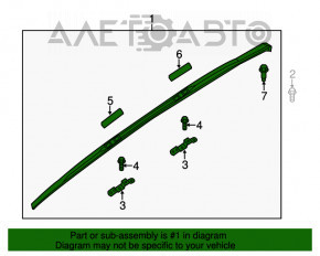 Balustradă dreaptă longitudinală Infiniti JX35 QX60 13-