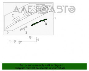 Suportul longitudinal dreapta pentru balustrada Nissan Murano Z52 15-