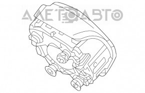 Airbagul de siguranță în volanul șoferului pentru Hyundai Kona 18-23.