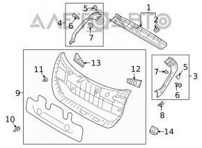 Capacul portbagajului stânga Hyundai Kona 18-23