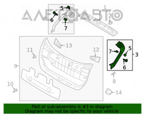 Capacul portbagajului dreapta Hyundai Kona 18-23