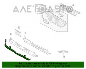 Capacul de bara fata inferioara Hyundai Kona 18-21 1.6, 2.0 fara PTF