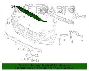 Capacul de protecție pentru bara spate Hyundai Kona 18-21 1.6, 2.0