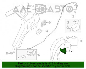 Bara de noroi spate dreapta Hyundai Kona 18-21 1.6, 2.0