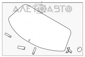 Geam spate portbagaj Hyundai Kona 18-23 fără tentă.