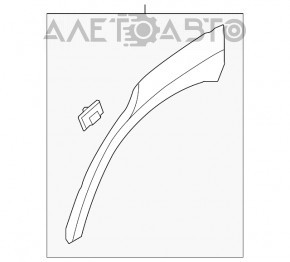 Decorație arc arip dreapta spate Hyundai Kona 18-23 nou original OEM