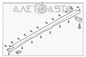 Prag dreapta Hyundai Kona 18-23 gri inchis