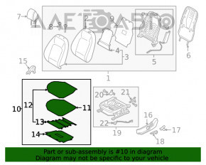 Scaun șofer Hyundai Kona 18-23 fără AIRBAG, fără încălzire, mecanic, material textil, negru cu gri, pentru curățare chimică, ars.