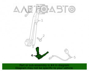 Tensor curea frontal stânga Hyundai Kona 18-23