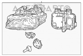 Far stânga față completă Hyundai Kona 18-21