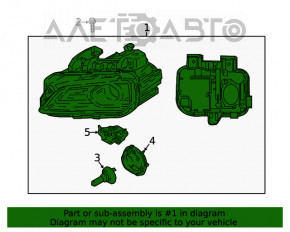 Far stânga față completă Hyundai Kona 18-21