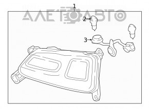 Lampa interioară pentru capacul portbagajului stânga Hyundai Kona 18-21