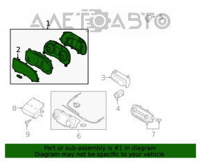 Panoul de instrumente Hyundai Kona 19 2.0 96k, zgârieturi