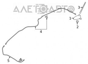 Antena de ștachet Hyundai Kona 18-21 pentru radio prin satelit