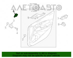 Claxonul ușii din față stângă Hyundai Kona 18-23