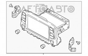 Монитор, дисплей, навигация Hyundai Kona 18-23 1.6, 2.0