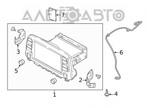 Monitor, display, navigație Hyundai Kona 18-23 1.6, 2.0