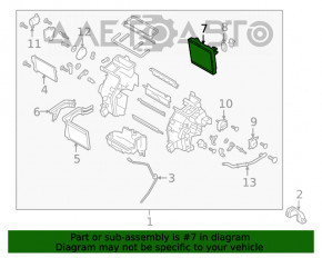 Evaporator Hyundai Kona 18-23 1.6, 2.0