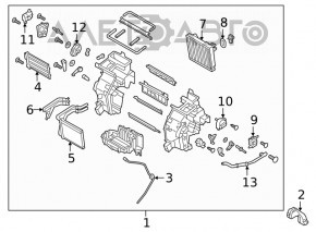 Evaporator Hyundai Kona 18-23 1.6, 2.0