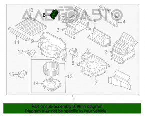 Actuator motor pentru acționarea ventilatorului de încălzire și aer condiționat pentru Hyundai Kona 18-23.