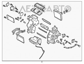 Печка в сборе Hyundai Kona 18-23 без авто и доп отопителя