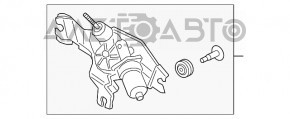 Matura trapezoidală cu motor pentru spatele Hyundai Kona 18-23