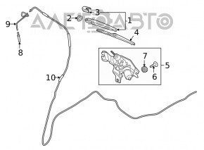 Matura trapezoidală cu motor pentru spatele Hyundai Kona 18-23