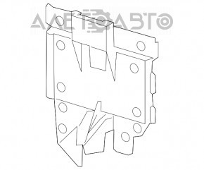 Capacul cutiei de siguranțe sub capotă Audi A3 8V 15-20 lateral.