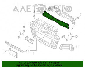 Suport grilă radiator Audi A3 8V 15-16