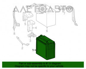 Baterie auto 12V TOYOTA PRIUS 2004-2009 40Ah 350A Asia +- Revers nou neoriginal EXIDE