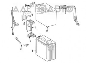 АКБ 12в TOYOTA PRIUS 20 04-09 40Ah 350A Asia +-Обратная новый неоригинал EXIDE