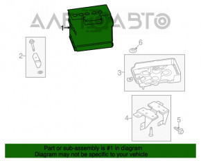 Baterie auto 12V NISSAN VERSA NOTE 13-19 47Ah 450A Euro +- Revers nou neoriginal EXIDE