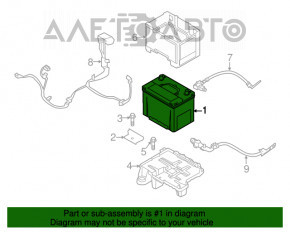 Baterie auto 12V NISSAN ALTIMA 13-18 65Ah 580A Asia +-Invers nou neoriginal EXIDE