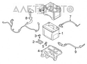 АКБ 12в SUBARU FORESTER 19- SK 65Ah 580A Asia +-Обратная новый неоригинал EXIDE