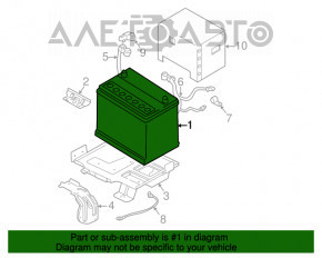 Baterie auto 12V KIA FORTE 14-18 68Ah 650A Euro +- Inversa noua neoriginala EXIDE