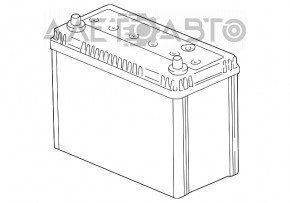 Baterie auto 12V pentru LEXUS GS 300/350/430/460/450H 06-11, 75Ah 630A Asia +- invers, nou, neoriginal, marca EXIDE.