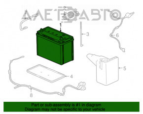 Baterie auto 12V TOYOTA AVALON 19- 3.5 75Ah 630A Asia +- Înapoi nou neoriginal EXIDE