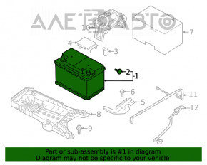 АКБ 12в CHEVROLET IMPALA 14-20 Start-Stop 77Ah 780A Euro +-Обратная новый неоригинал EXIDE