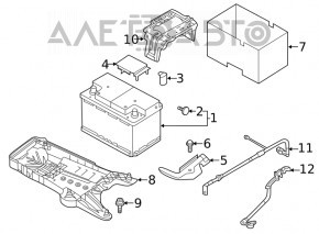 АКБ 12в CHEVROLET IMPALA 14-20 Start-Stop 77Ah 780A Euro +-Обратная новый неоригинал EXIDE