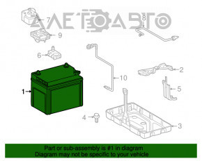 Baterie auto 12V pentru LEXUS LS 460/600H 07-12 Hybrid 95Ah 830A Asia +- Direct, nou, neoriginal, marca EXIDE.