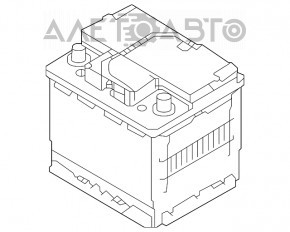 Baterie auto 12V Kia Niro 17-22 HEV, PHEV 50Ah 450A Euro +- Revers nou neoriginal EXIDE