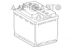 Baterie auto 12V TOYOTA HIGHLANDER 08-13 Hybrid 50Ah 360A Asia +- Revers Nou neoriginal EXIDE