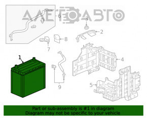 Baterie auto 12V KIA OPTIMA 11-15 Hybrid 60Ah 480A Asia +- Revers nou neoriginal EXIDE