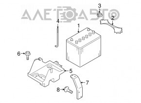 Baterie auto 12V NISSAN MURANO Z50 03-08 Keyless 70Ah 510A Asia +-Invers nou neoriginal EXIDE