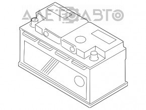 Baterie auto 12V pentru BMW X3 F25 11-17 Hybrid 106Ah 950A Euro AGM +- inversă, nouă, neoriginală EXIDE.