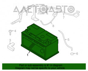 Baterie auto 12V pentru BMW X3 F25 11-17 Hybrid 106Ah 950A Euro AGM +- inversă, nouă, neoriginală EXIDE.